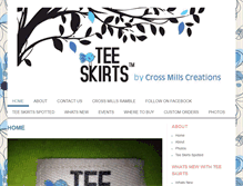 Tablet Screenshot of customteeskirts.com